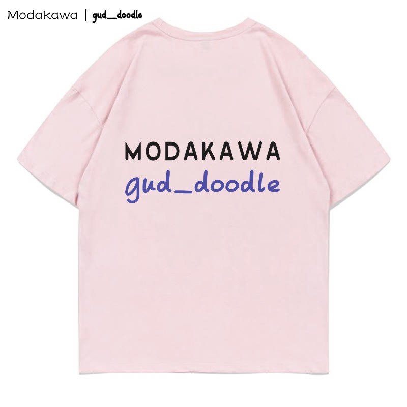 MODAKAWA X gud_doodle Kitty Shark Print T-shirt - image 2