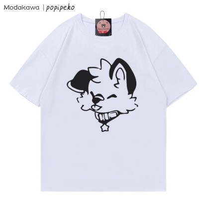 MODAKAWA X popipeko Puppy Print T-shirt - White - 5XL - image 3