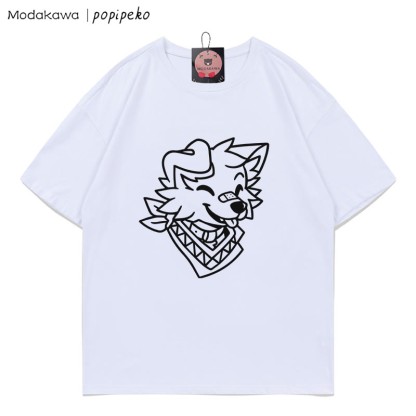 MODAKAWA X popipeko Puppy Print T-shirt - White - 5XL - image 2