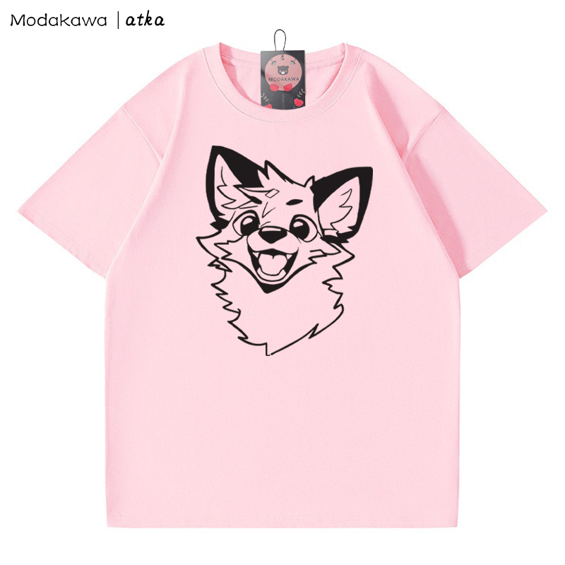 MODAKAWA X atka Fox Print T-shirt - Pink - 5XL - image 1
