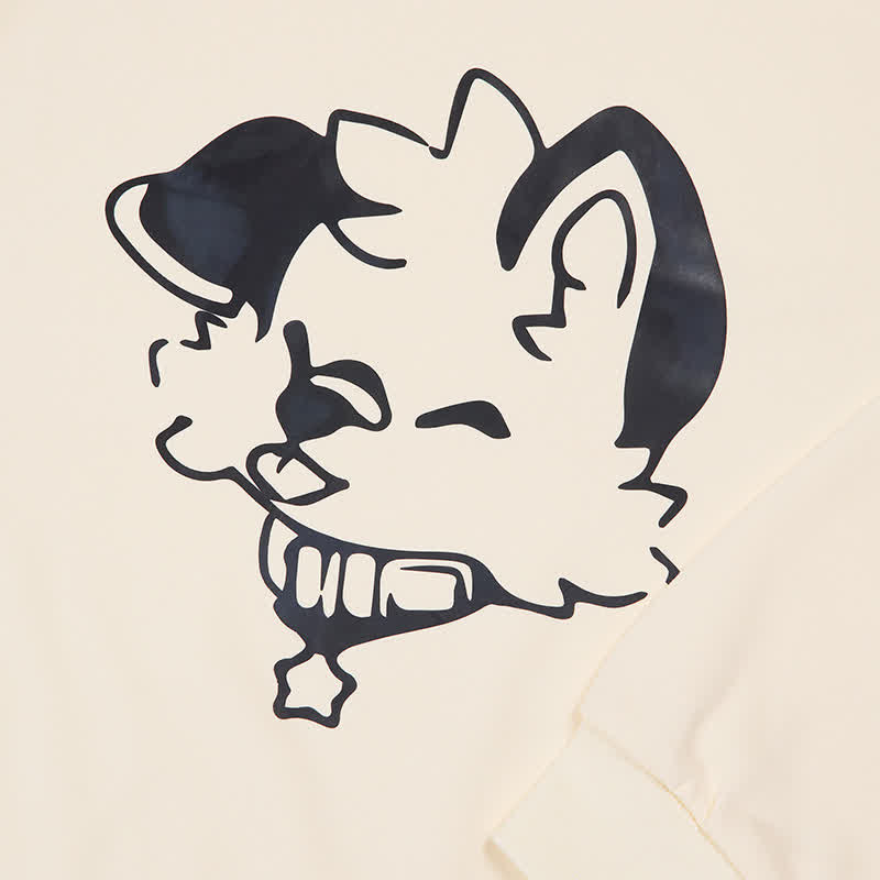 MODAKAWA X popipeko Puppy Print Round Collar Sweatshirt - image 2