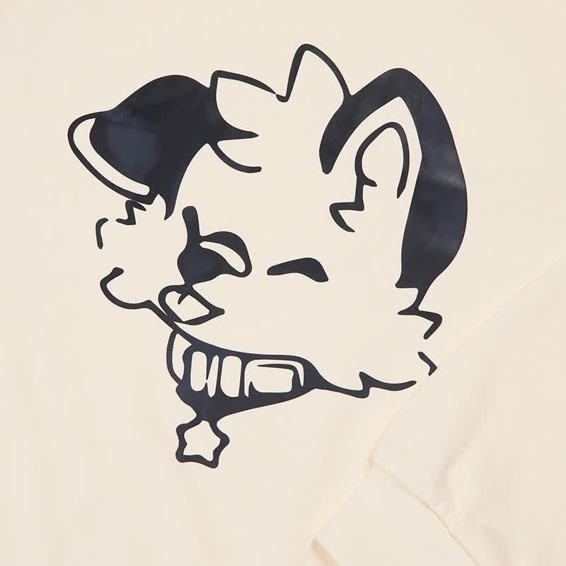 MODAKAWA X popipeko Puppy Print Round Collar Sweatshirt - image 2