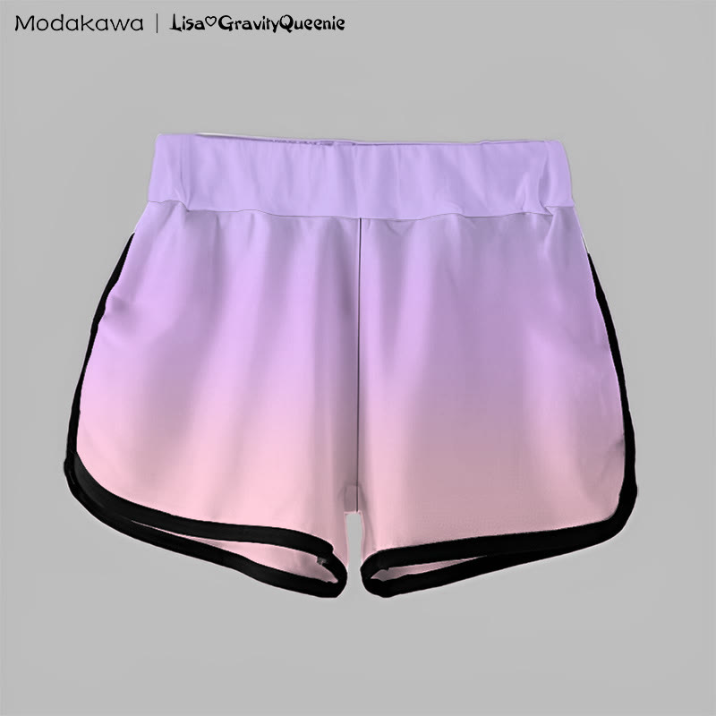 Gradient Musical Note Graphic MODAKAWA Shorts - image 2