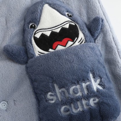 Shark Plush Hooded Pajamas Set - image 3