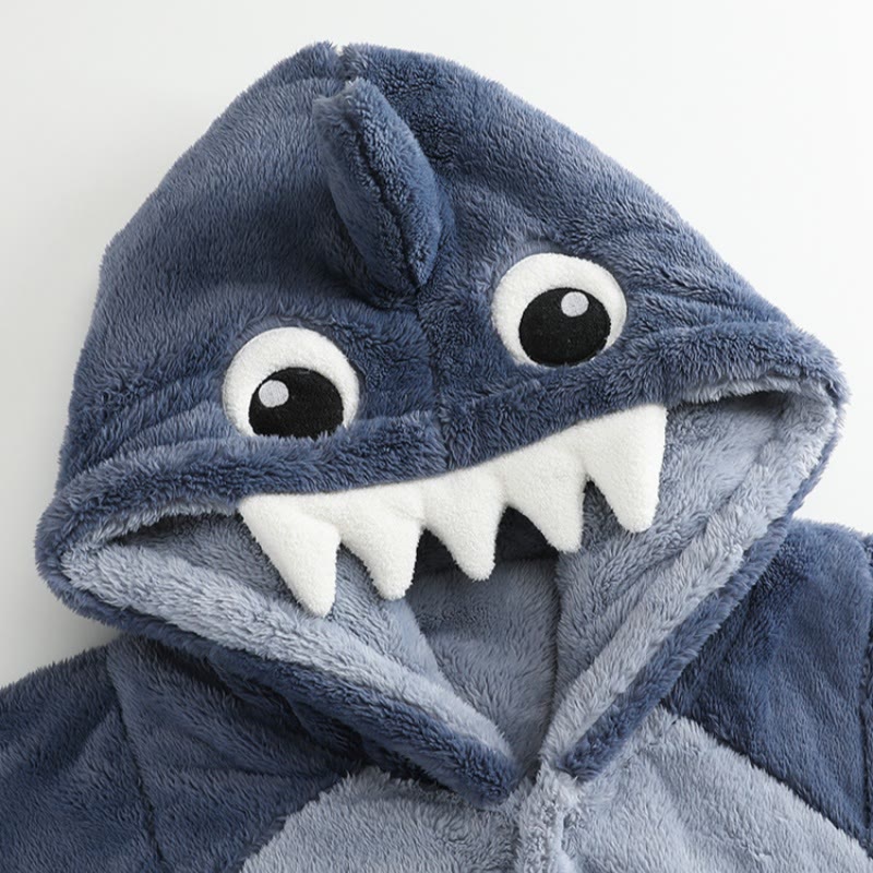Shark Plush Hooded Pajamas Set - image 2