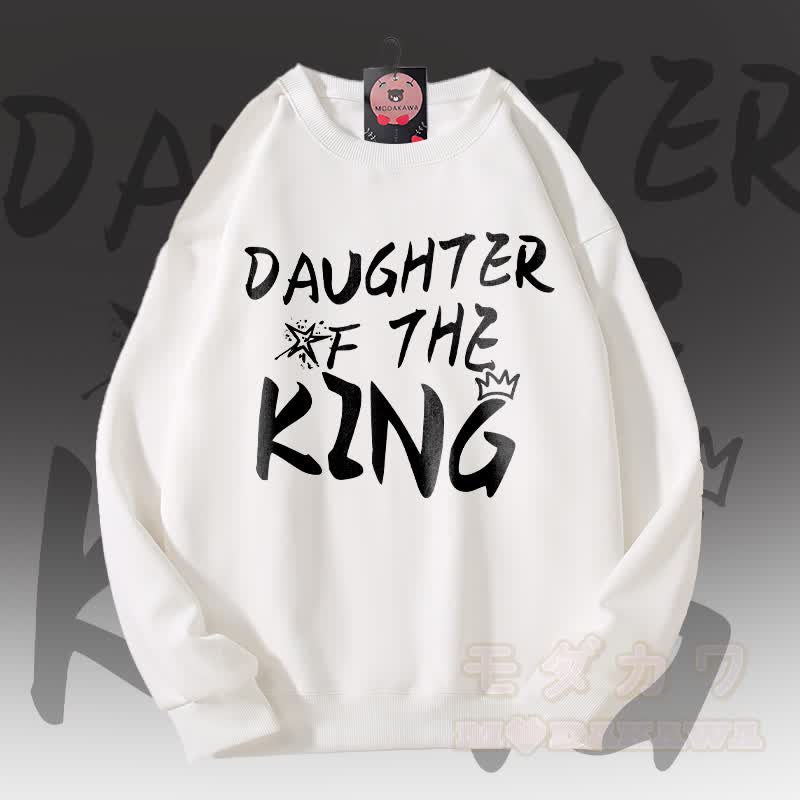 MODAKAWA DAUGHTER OF THE KING Graphic Unisex Sweatshirt - White - 5XL - image 3