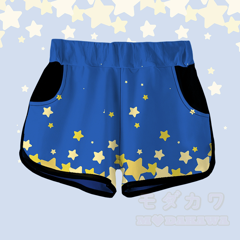 MODAKAWA Star Graphic Shorts - Dark Blue - 5XL - image 2
