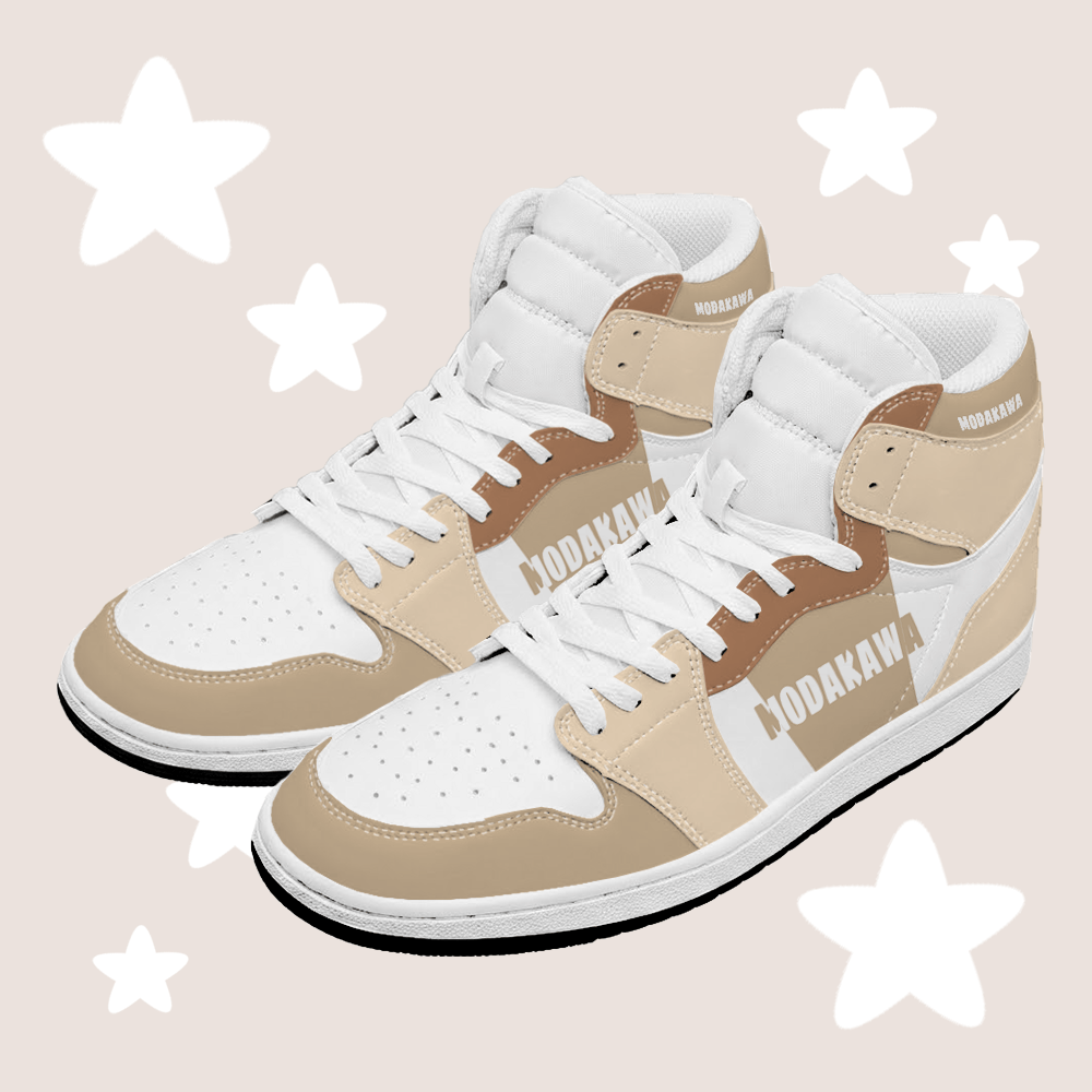 MODAKAWA Color Block Letter Graphic Color Block High Top Canvas Shoes - Khaki - 48 - image 4