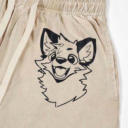 MODAKAWA X atka Fox T-shirt Vintage Washed Shorts Two Pieces Set - image 5