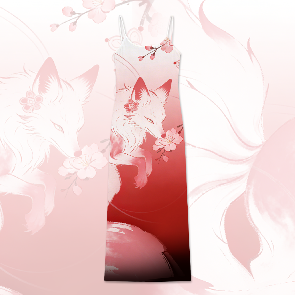 Fox Graphic Modakawa Gradient Slip Dress - Red - 5XL - image 2