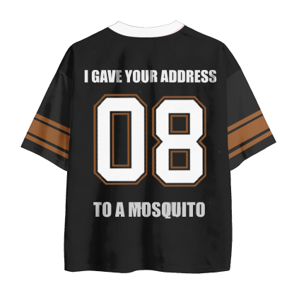  MODAKAWA X atka I GAVE YOUR ADDRESS TO A MOSQUITO Fox Number Graphic Vintage Mesh Jersey T-shirt - image 3