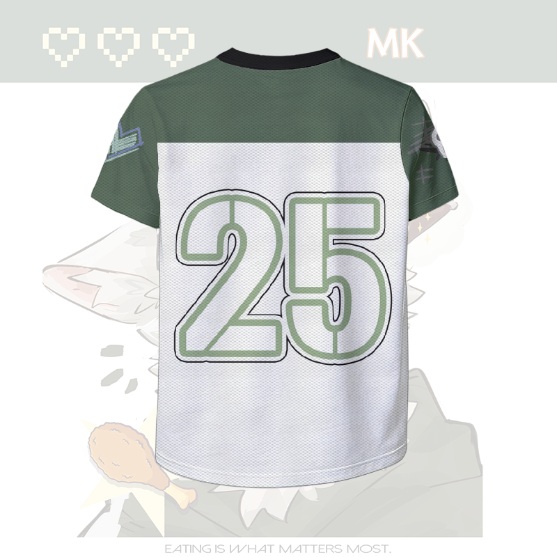 MODAKAWA X atka Fox Number Graphic Vintage Mesh Jersey T-shirt - image 4