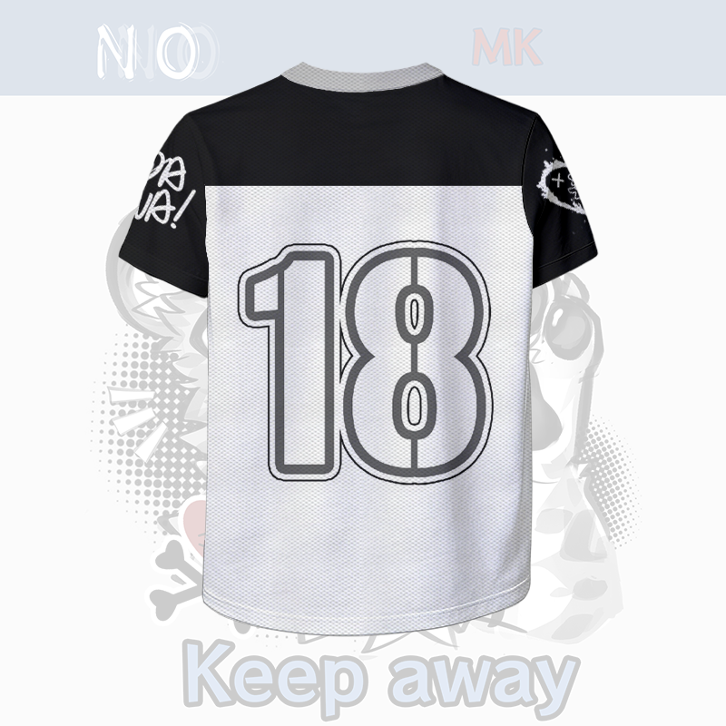 MODAKAWA X atka Tiger Paw Number Graphic Vintage Mesh Jersey T-shirt - image 4