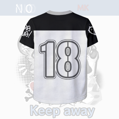 MODAKAWA X atka Tiger Paw Number Graphic Vintage Mesh Jersey T-shirt - image 4