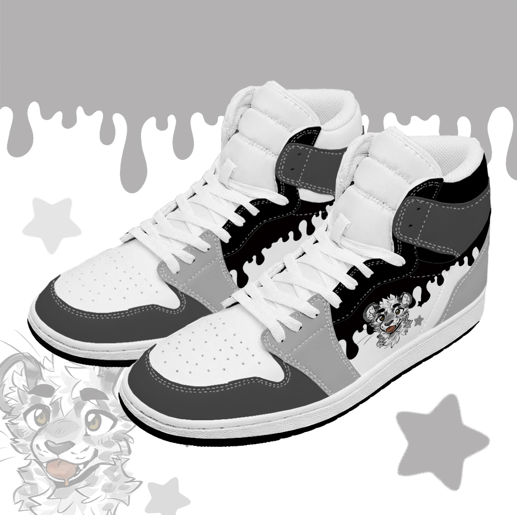 MODAKAWA X atka Tiger Graphic High Top Canvas Shoes - Black - 48 - image 1