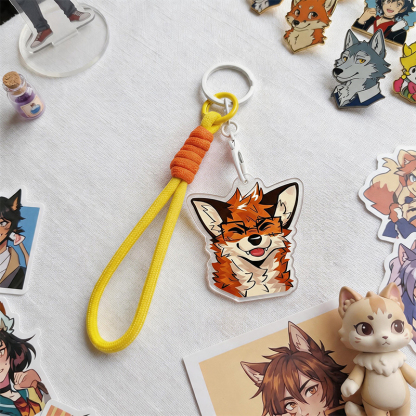 MODAKAWA X atka Glasses Fox Keychain Birthday Gift - image 1