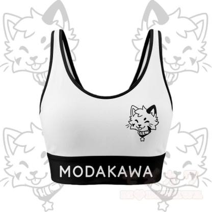Kitty Graphic Crop Tank Sport Top Shorts Bikini Modakawa Matching Outfit - White Top - 5XL - image 3