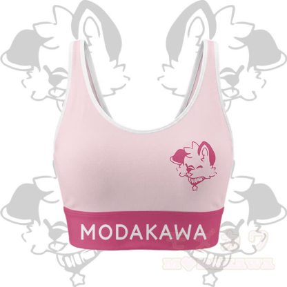 MODAKAWA X popipeko Puppy Graphic Crop Tank Sport Top Shorts Bikini Matching Outfit - Pink Top - 5XL - image 6