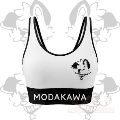 MODAKAWA X popipeko Puppy Graphic Crop Tank Sport Top Shorts Bikini Matching Outfit - White Top - 5XL - image 3
