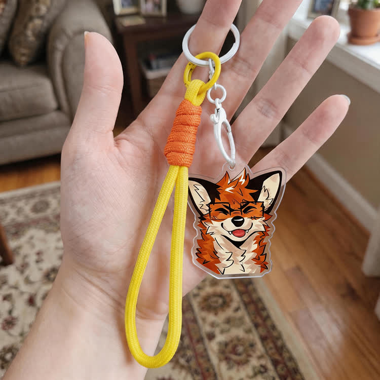 MODAKAWA X atka Glasses Fox Keychain Birthday Gift - image 9