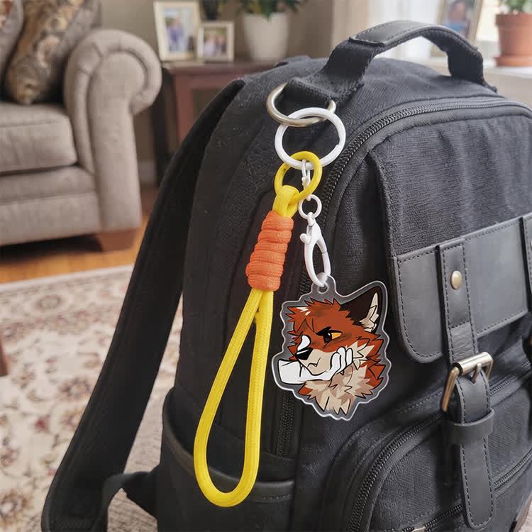 MODAKAWA X atka Pinching Fox Keychain Birthday Gift - image 9