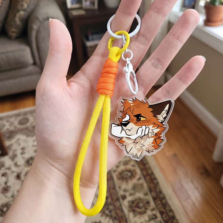 MODAKAWA X atka Pinching Fox Keychain Birthday Gift - image 1
