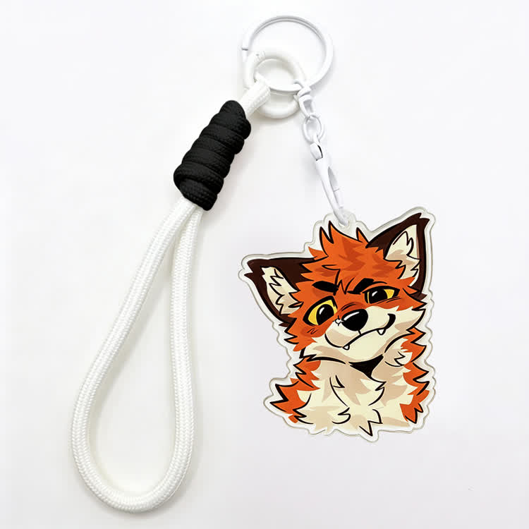 MODAKAWA X atka Smart Fox Keychain Birthday Gift - White - image 3