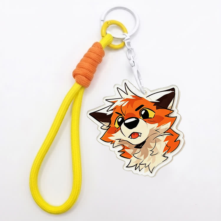 MODAKAWA X atka Fox Keychain Birthday Gift - Yellow - image 2