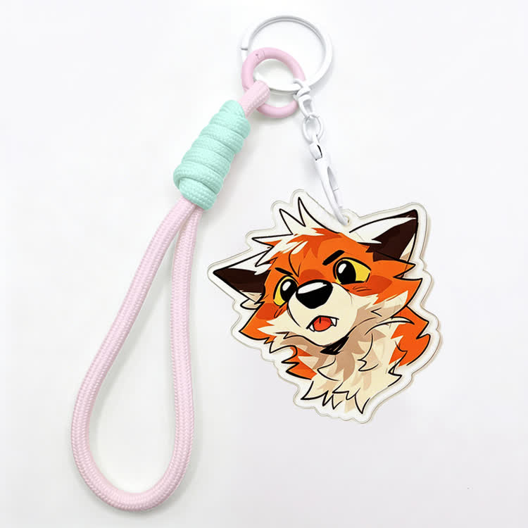 MODAKAWA X atka Fox Keychain Birthday Gift - Pink - image 4