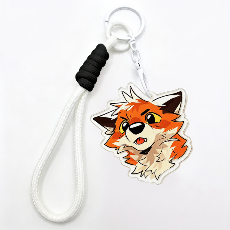 MODAKAWA X atka Fox Keychain Birthday Gift - White - image 3