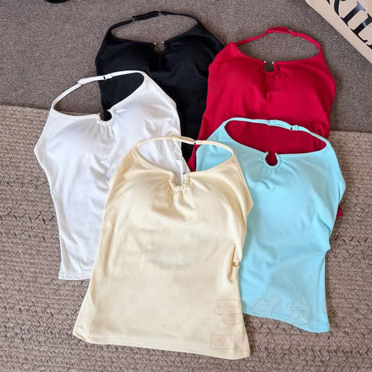 Butterfly Chain Backless Halter Top - image 8