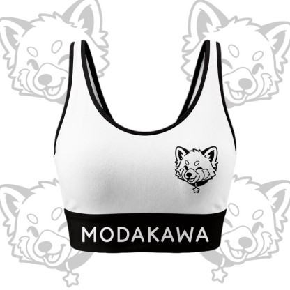 Wink Puppy Graphic Crop Tank Sport Top Shorts Bikini Modakawa Matching Outfit - White Top - 5XL - image 6