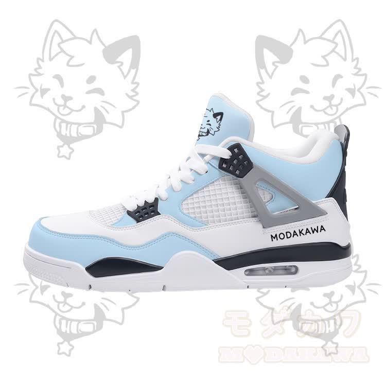 Tongue Out Kitty Graphic Modakawa Lace Up Sports Air Cushion Shoes - image 3