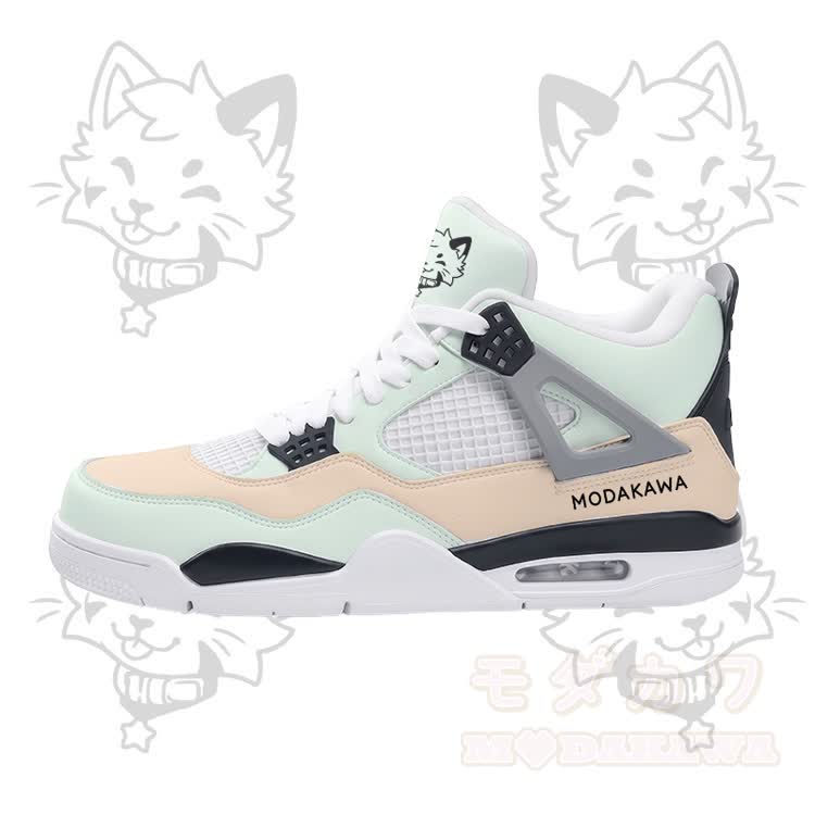 Tongue Out Kitty Graphic Modakawa Lace Up Sports Air Cushion Shoes - image 2