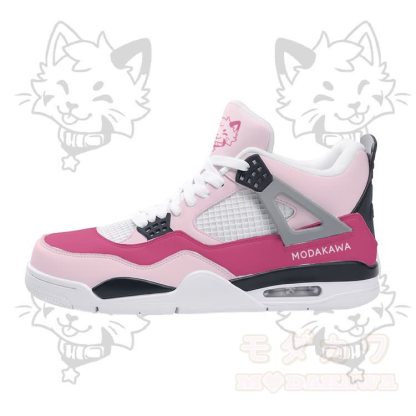Tongue Out Kitty Graphic Modakawa Lace Up Sports Air Cushion Shoes - image 4