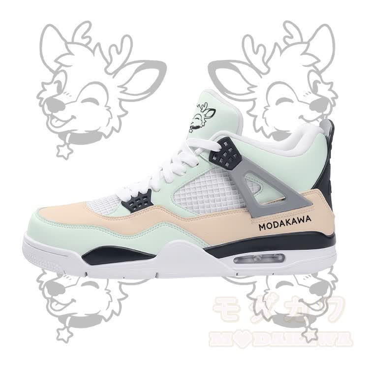 Deer Graphic Modakawa Lace Up Sports Air Cushion Shoes - image 3