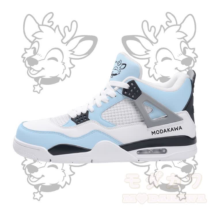 Deer Graphic Modakawa Lace Up Sports Air Cushion Shoes - image 2