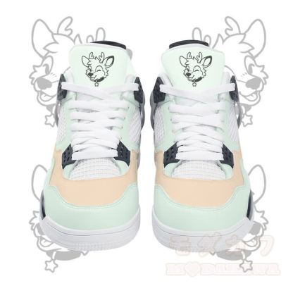 Deer Graphic Modakawa Lace Up Sports Air Cushion Shoes - Green - 48 - image 7