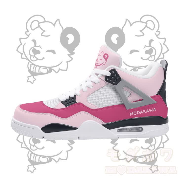 Tongue Out Bear Graphic Modakawa Lace Up Sports Air Cushion Shoes - image 2