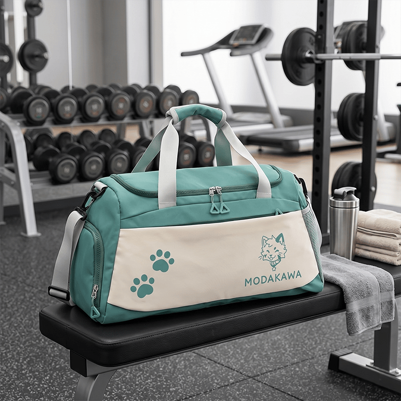 MODAKAWA X popipeko Kitty Graphic Large Capacity Sports Gym Duffel Bag - image 1