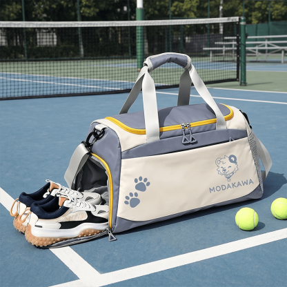 MODAKAWA X popipeko Puppy Graphic Large Capacity Sports Gym Duffel Bag - image 1