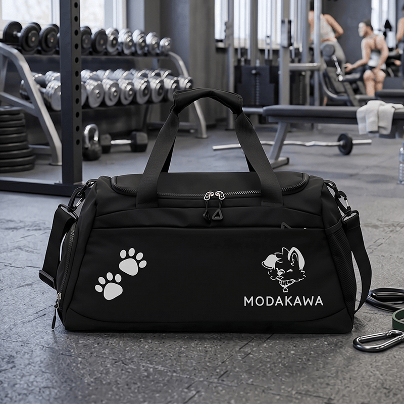 MODAKAWA X popipeko Puppy Graphic Large Capacity Sports Gym Duffel Bag - image 1