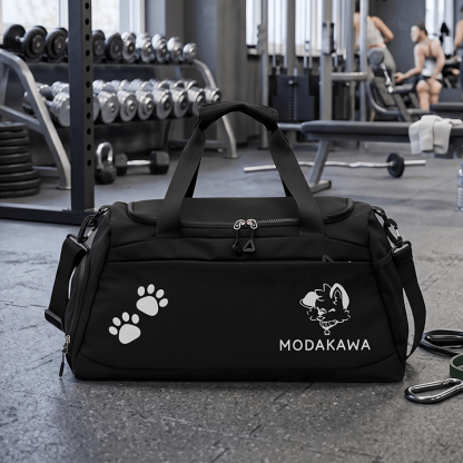 MODAKAWA X popipeko Puppy Graphic Large Capacity Sports Gym Duffel Bag - image 1