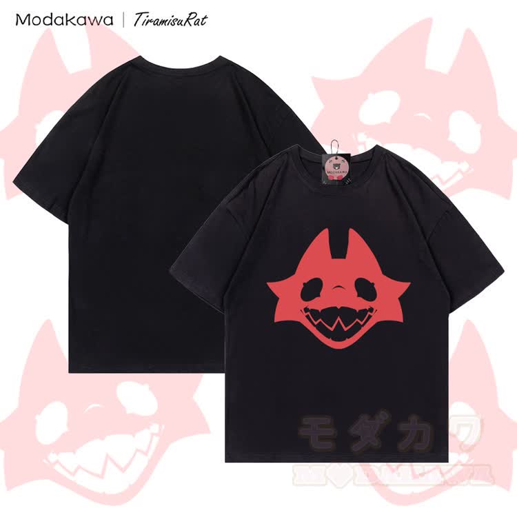 MODAKAWA X TiramisuRat Rat Face Graphic 100% Cotton T-shirt - image 1