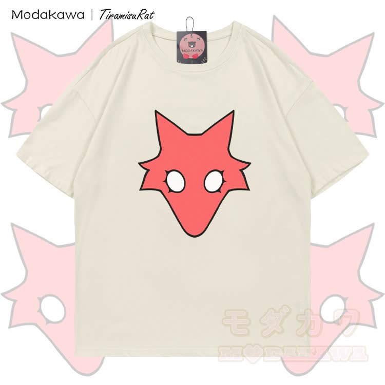 MODAKAWA X TiramisuRat Rat Graphic 100% Cotton T-shirt - Light Beige - 5XL - image 3