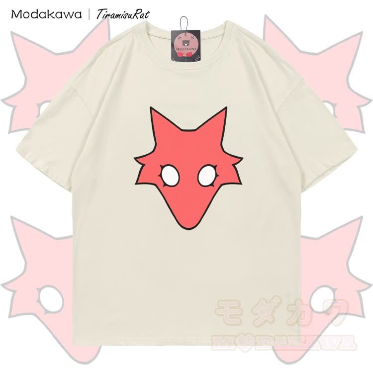 MODAKAWA X TiramisuRat Rat Graphic 100% Cotton T-shirt - Light Beige - 5XL - image 3