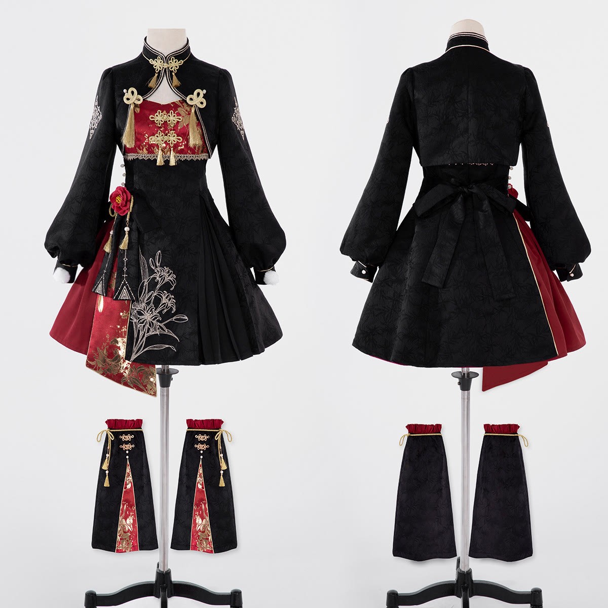 Vintage Tassel Top Flower Slip Dress Skirt Matching Outfit - image 9