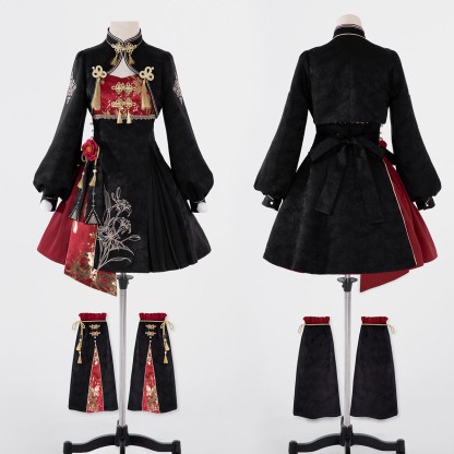Vintage Tassel Top Flower Slip Dress Skirt Matching Outfit - image 9
