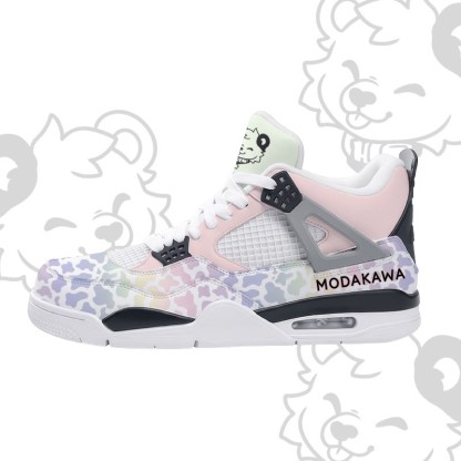 MODAKAWA X popipeko Bear Gradient Camo Graphic Lace Up Sports Air Cushion Shoes - Pink - 48 - image 3