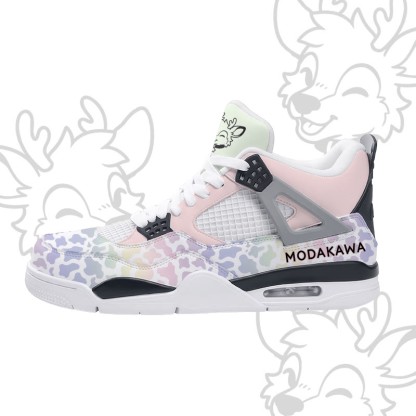 MODAKAWA X popipeko Deer Camo Graphic Lace Up Sports Air Cushion Shoes - Pink - 48 - image 4